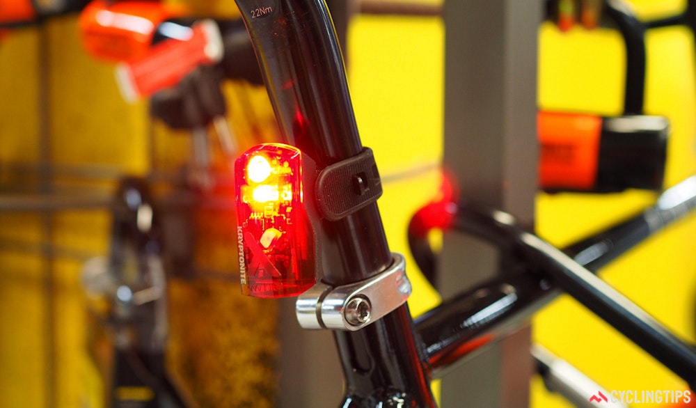 Kryptonite bicycle lights inteerbike 2016 cyclingtips