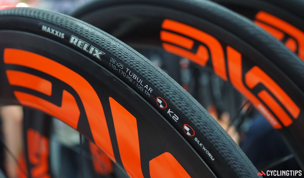 Maxxis Relix 25c tubular tyre interbike 2016 cyclingtips