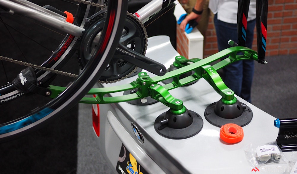 Seasucker Komodo sports car bike rack Interbike 2016 cyclingtips
