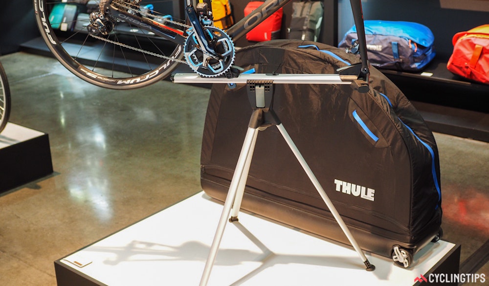 Thule bike travel case bike stand InterBike 2016 CyclingTips 43058