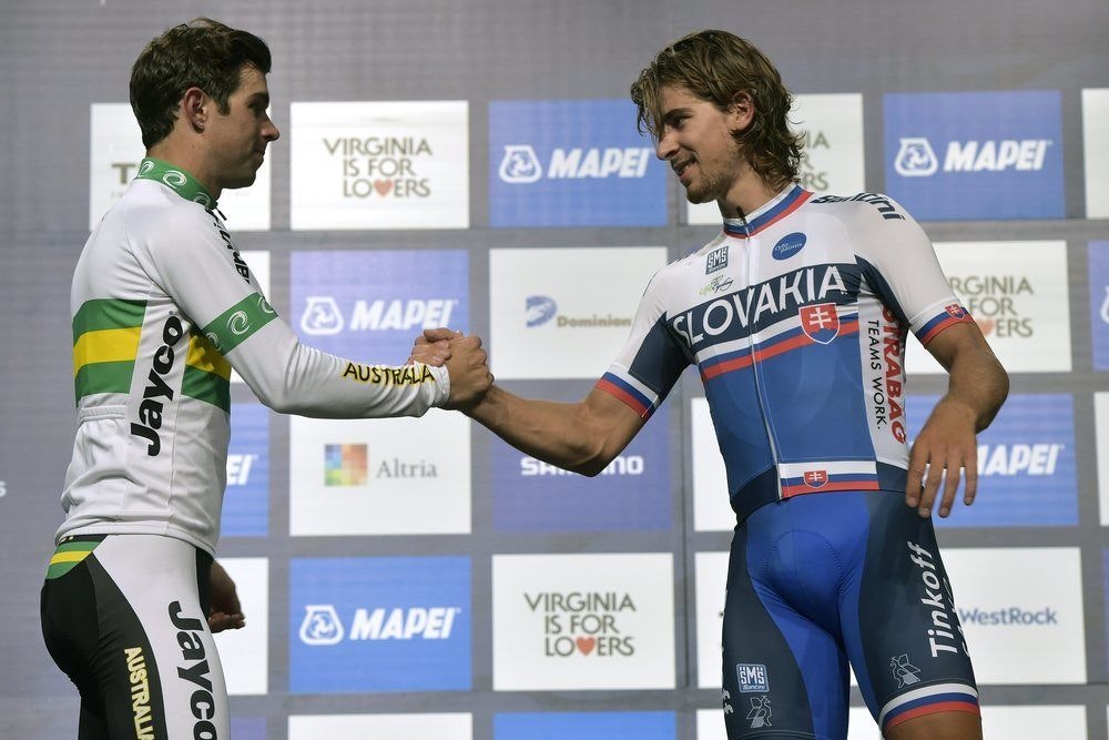 fullpage Sagan and Matthews on the podium