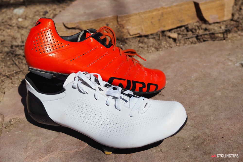 fullpage Specialized S Works Sub6 shoes Giro comparison