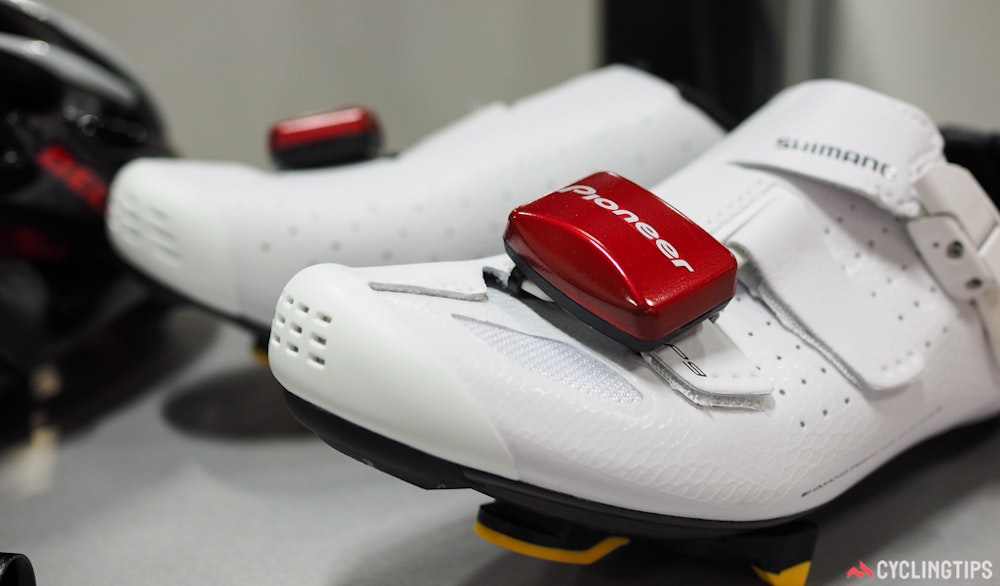 pioneer expanded sensor network shoe pod InterBike 2016 CyclingTips 43086