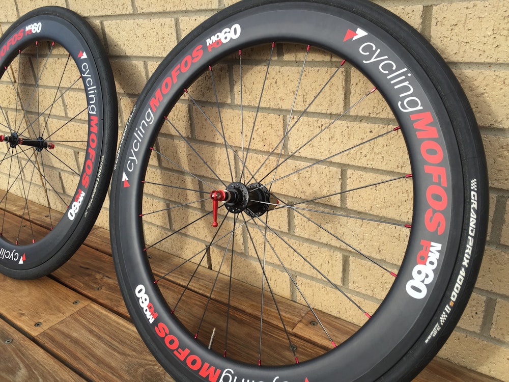 MoFo Cycling Wheelset BikeExchange with tyres